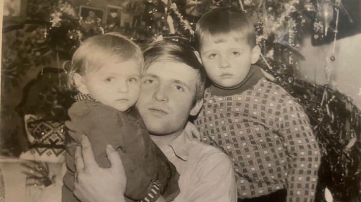 Childhood Photos of Hryhoriy Kozlovskyy with His Family